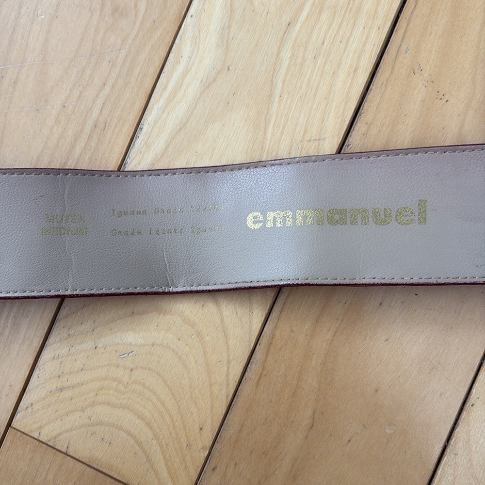 VINTAGE EMMANUEL iguana leather belt - Picture 6 of 9